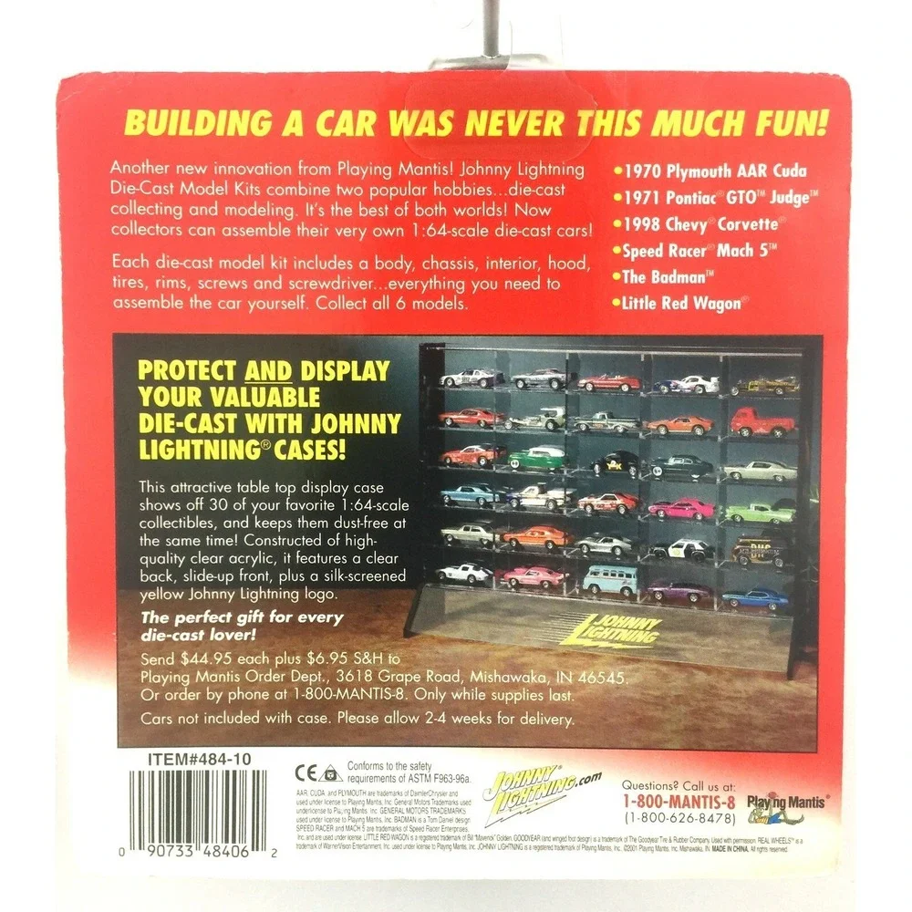 Johnny Lightning Model Kit 1971 71 Pontiac GTO Judge Red Car Die Cast 1/64 Scale